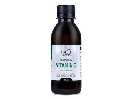 Adelle Davis tekutý lipozomálny vitamín C bez cukru, 1000 mg, 200ml