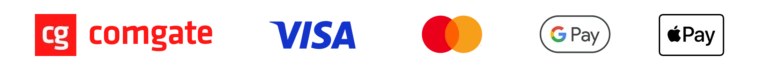 <img src="obrázok.jpg" alt="platobná brána (comgate), visa, Google pay, Apple pay">